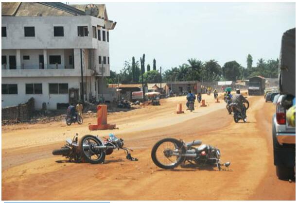 One of the frequent accidents in Benin