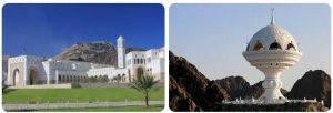 Major landmarks of Oman